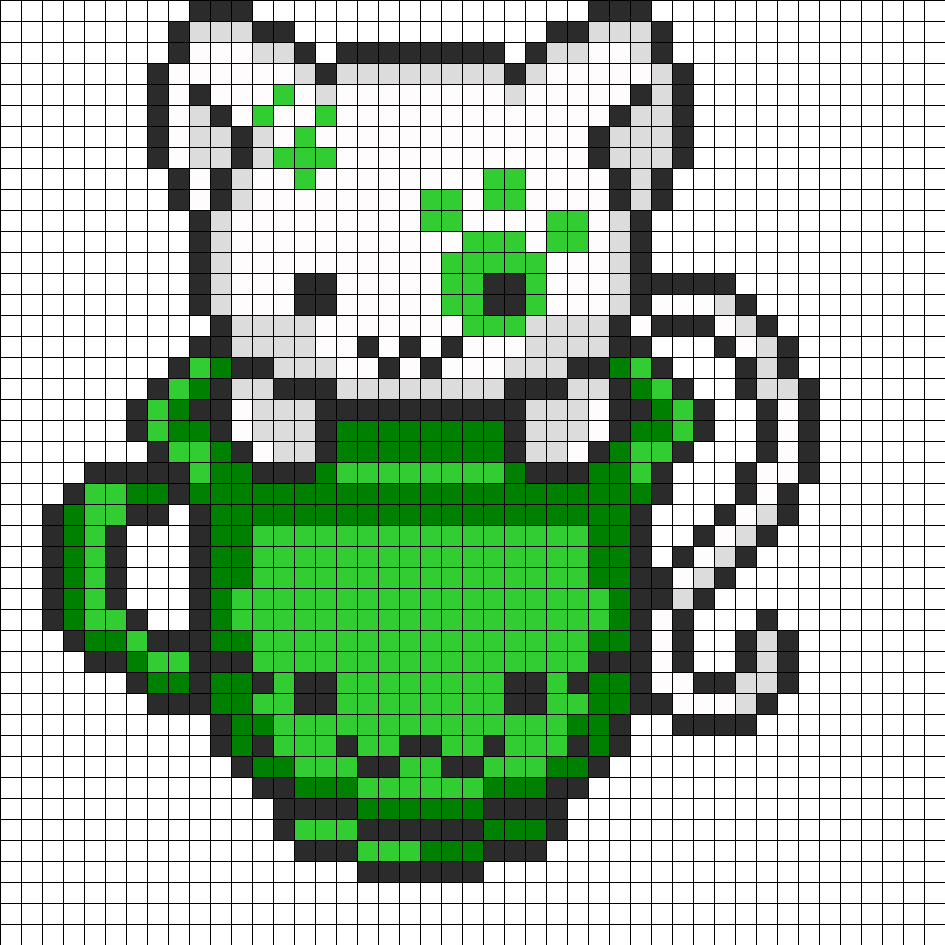 Green Teacup Kitty