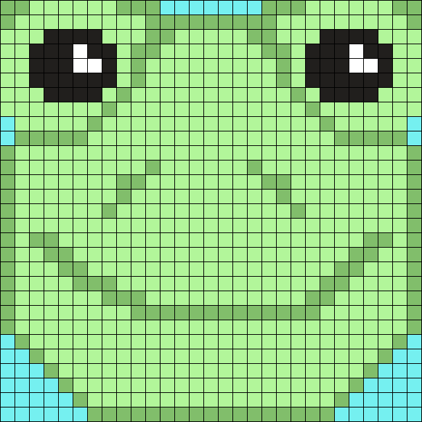 Steve the Frog - Big Square 29 x 29