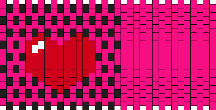 Black And Pink Checkers With A Heart