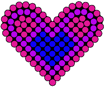 Small Bi Flag Heart