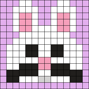 Bunny face (white) (small)