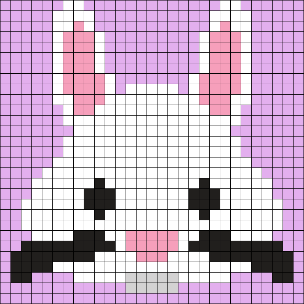 Bunny face (white) (big)