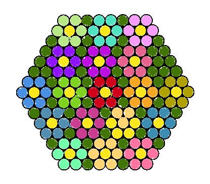 Small Flowered Hexagon