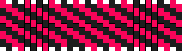Random black and pink striped cuff