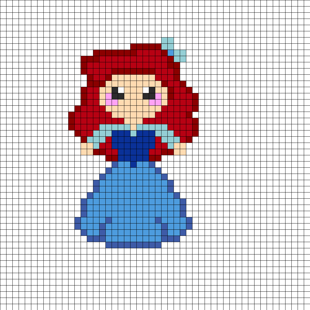 Ariel In Her Blue Dress