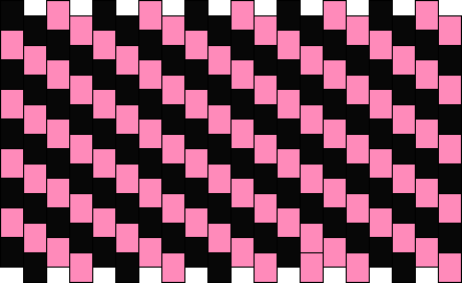 black and pink diagonal multi