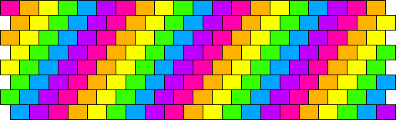 Diagonal Rainbow Peyote