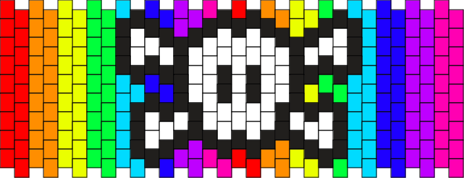 Rainbow Skull Pattern