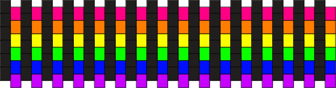 Black and Rainbow Pattern