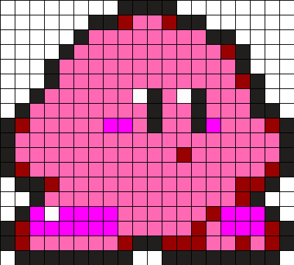 Kirby Perler Pattern