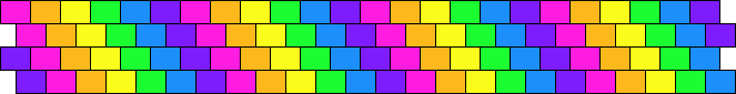 Rainbow diagonal peyote
