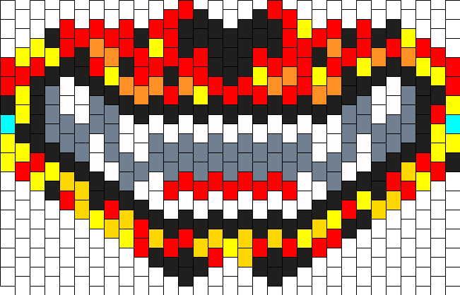 Fire Mess Cheshire Styled Mask