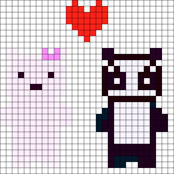 Panda And Polar Bear 