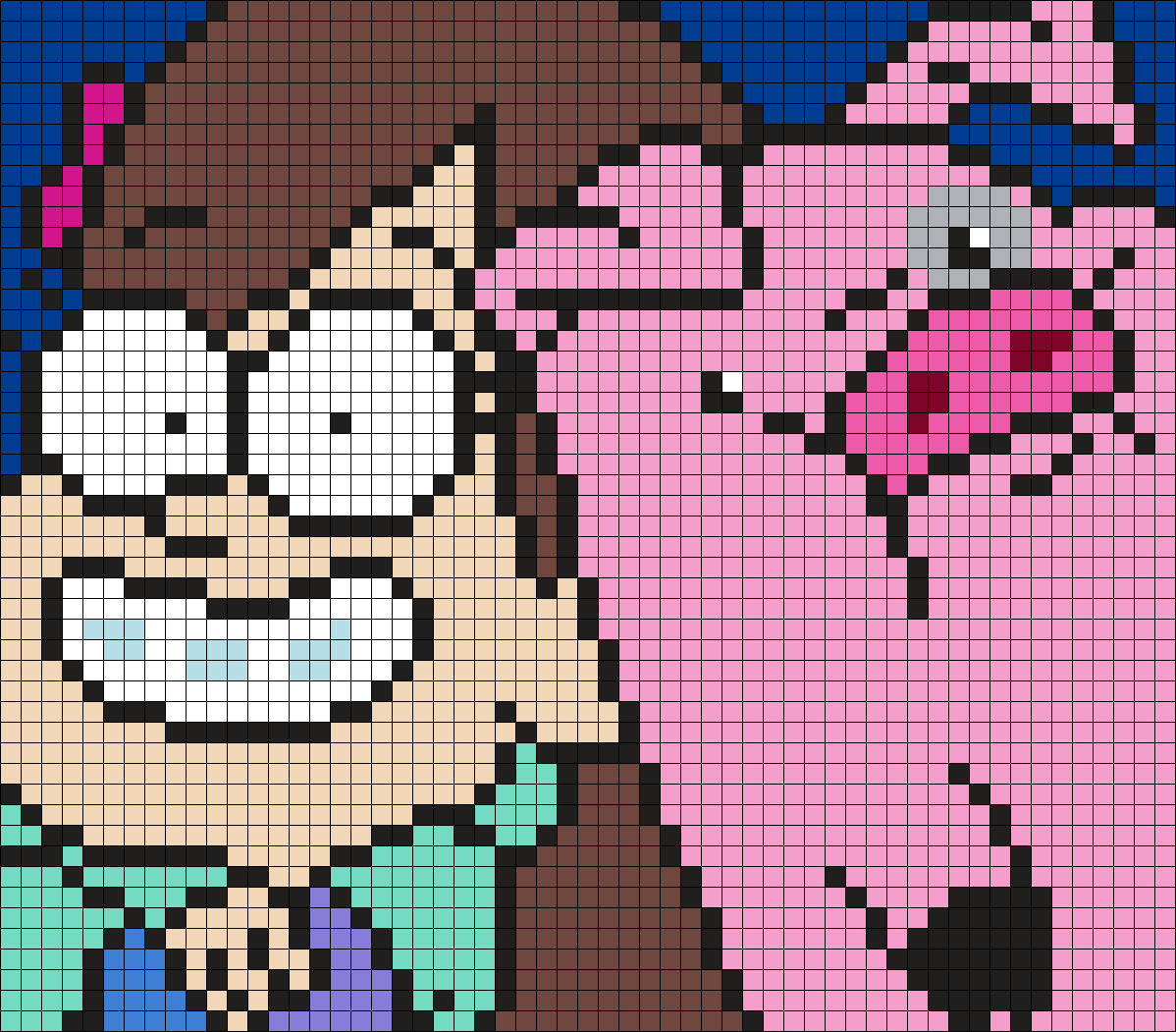 Mabel And Waddles From Gravity Falls