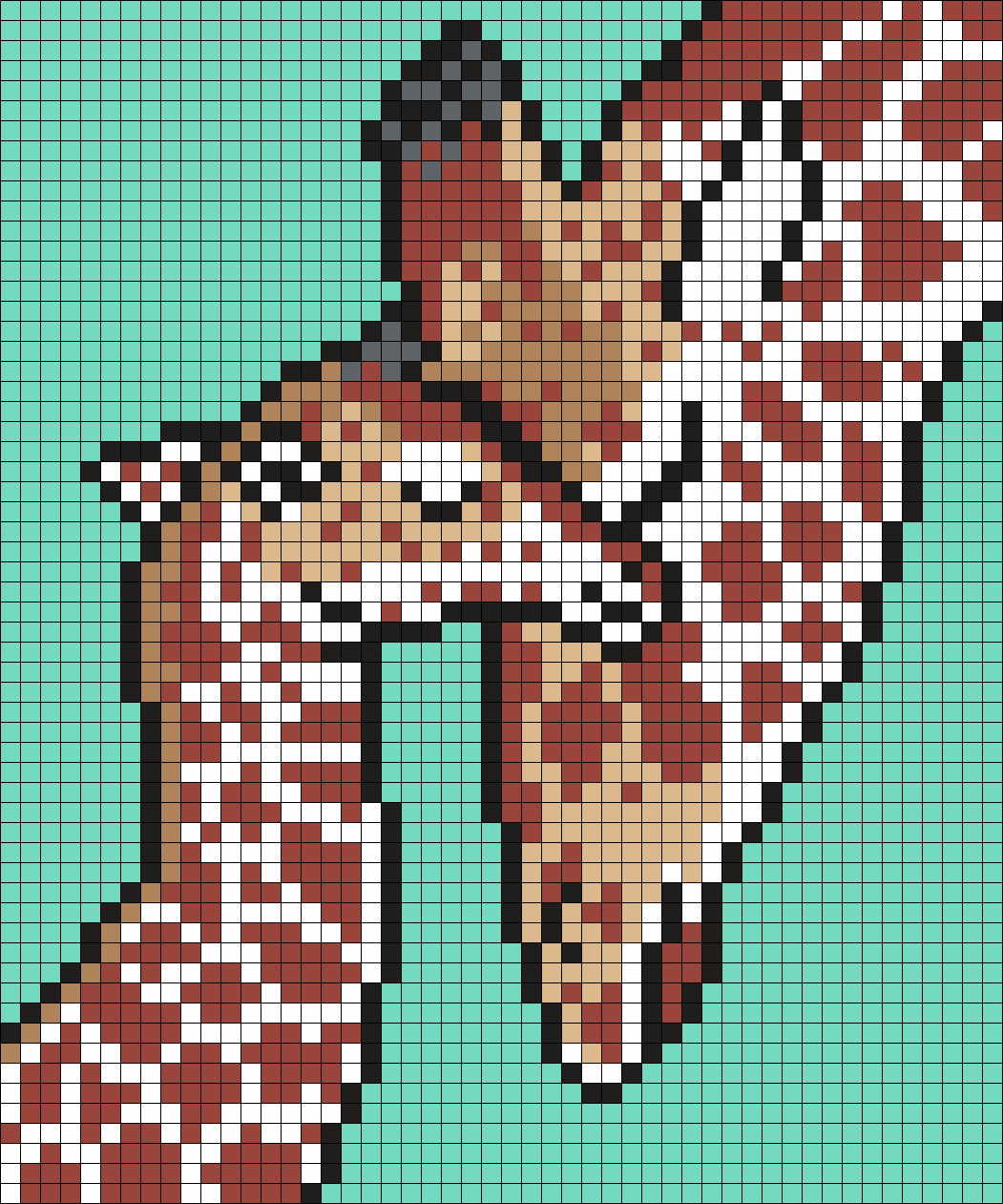 Mom And Baby Girafffe (Square)