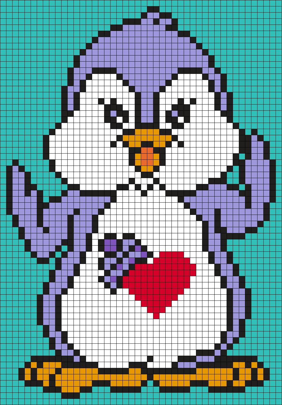 Cozy Heart Penguin (Care Bear Cousin) Square