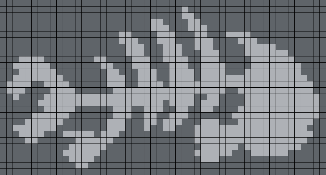 Invisible Fish From Frankenweenie (Square Grid Pattern)