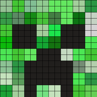 Minecraft Creeper Face 16x16