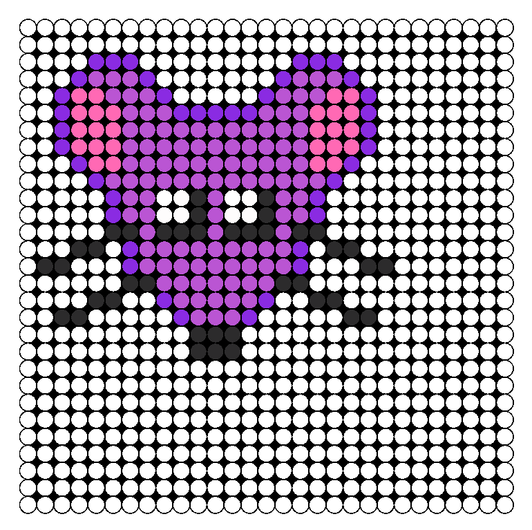 Perler_purple_rat_face