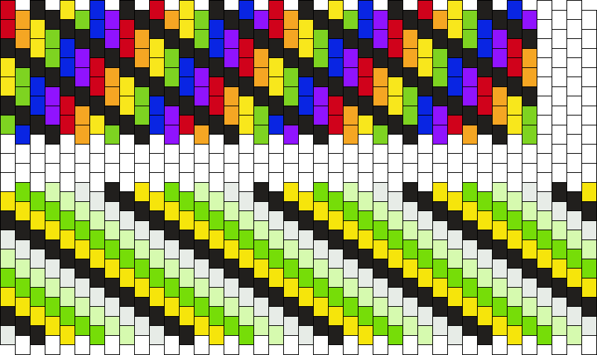 rainbow cuff and toxic spiral cuff