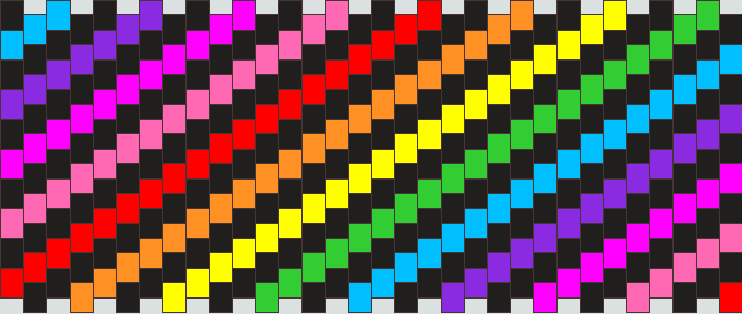 Rainbow Spirals Cuff