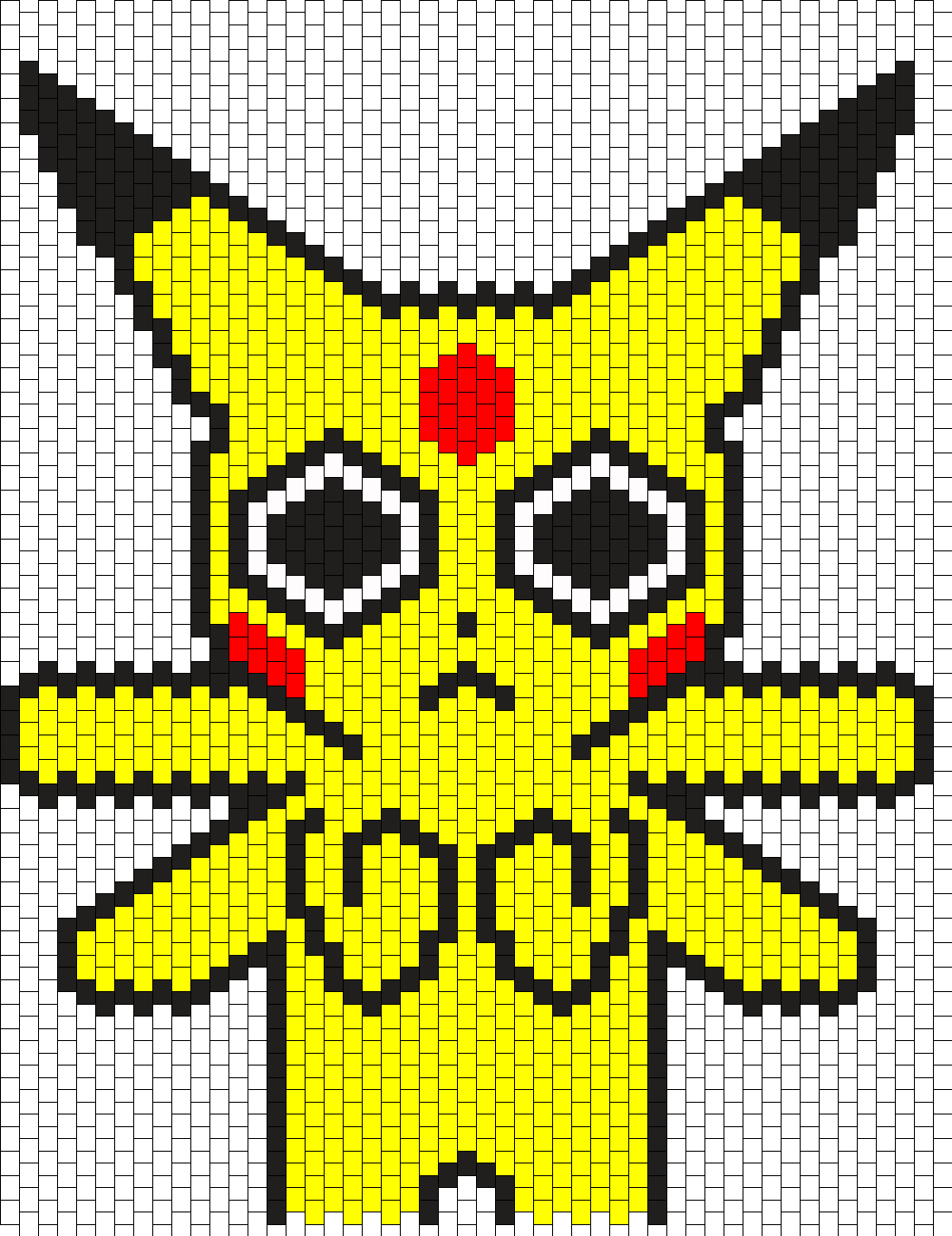Pikachu On Acid Backpack Pattern