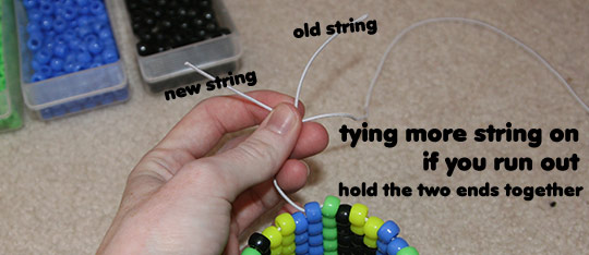 Hi guys! New to kandi, I was wondering if this string is good to use for  cuffs like the one pictured? It is .7mm : r/kandi