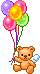 balões de urso