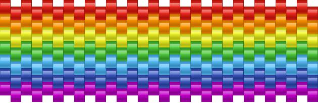 Simple Rainbow Kandi Pattern