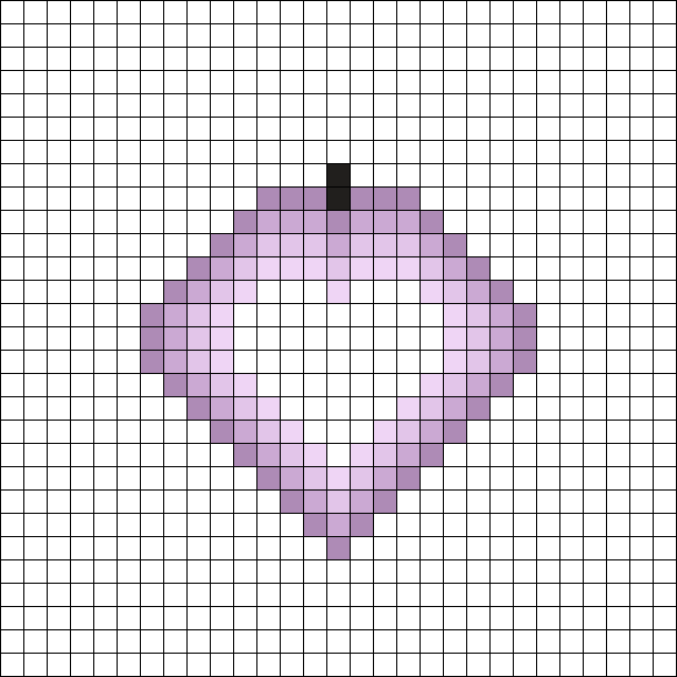 Glowing Heart (Black is supposed to be clear beads!)