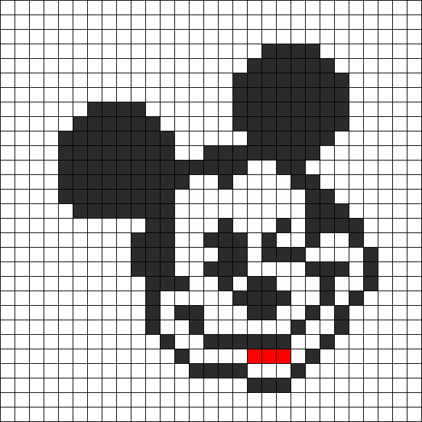 Winking Mickey Mouse Perler