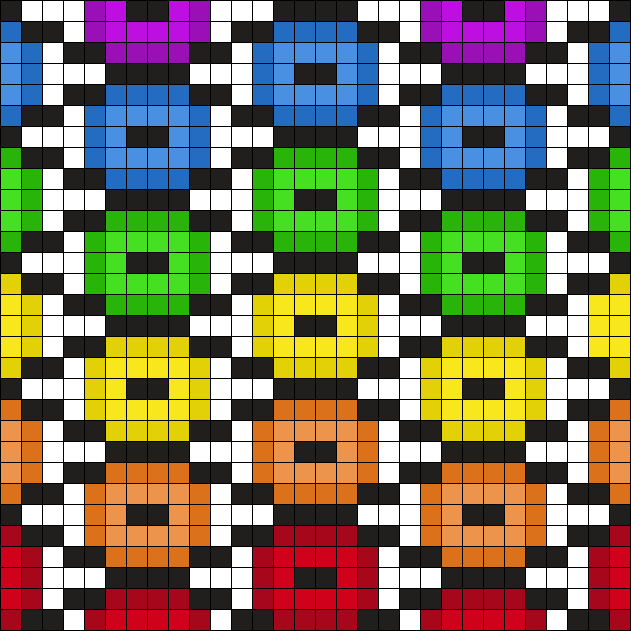 Rainbow Eye Pattern