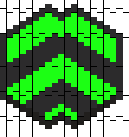 Black And Green Zigzag