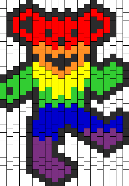 Greatful Dead Bear FILLED Rainbow