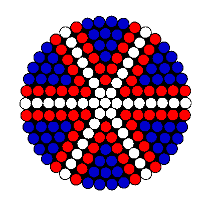 Union Jack Perler Pattern