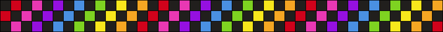 Rainbow checker ladder cuff