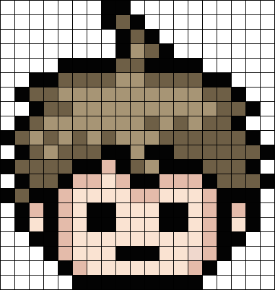 Hajime Hinata pixel icon