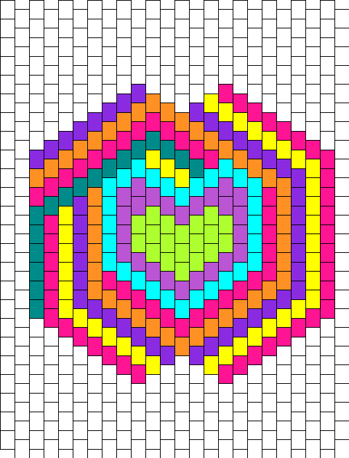 Rainbow Heart Spiral