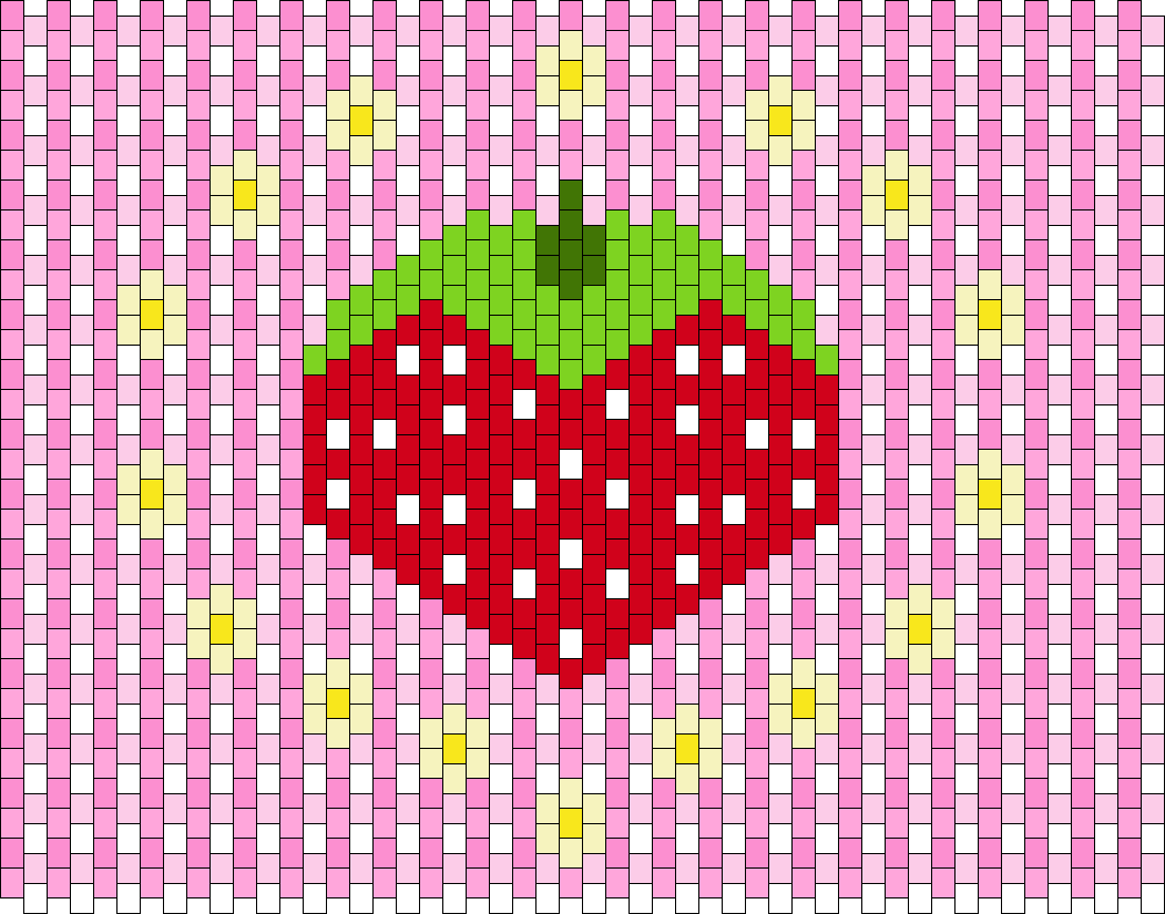 Strawberry Tote Gingham Front Panel