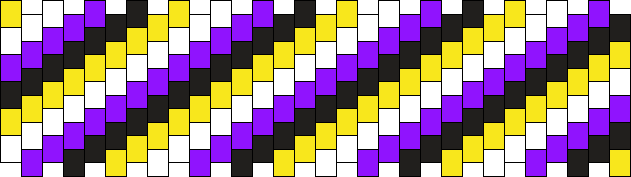 Non-binary pride zigzag cuff