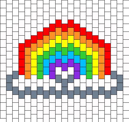 White With Rainbow Mask