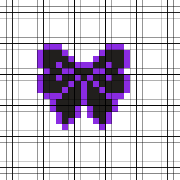 Black And Purple Bow