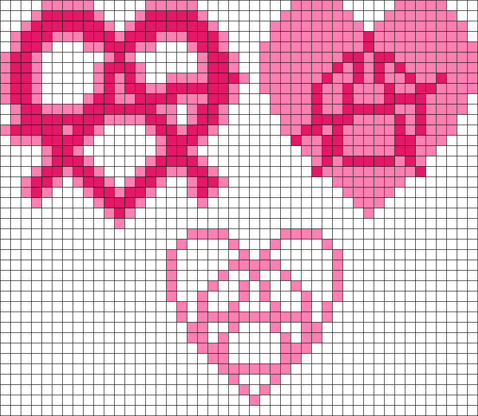Pink Anarchy Heart Symbols