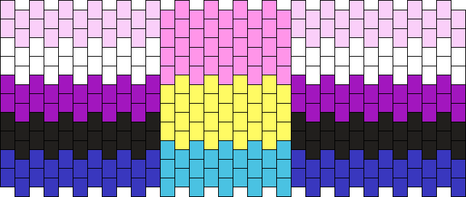 32 x 10 genderfluid flag with pansexual flag Cuff