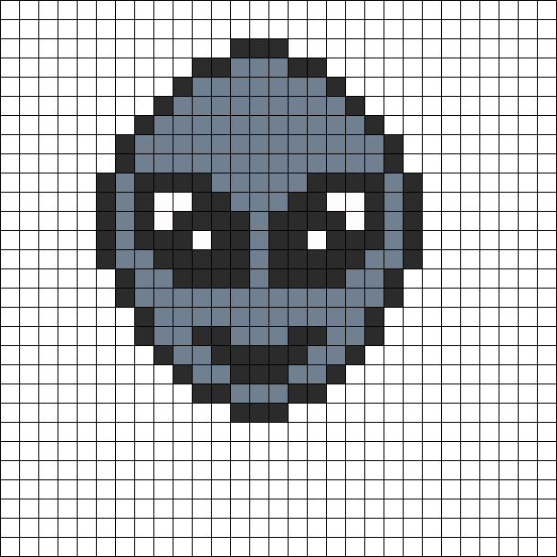 Alien Emoji Perler