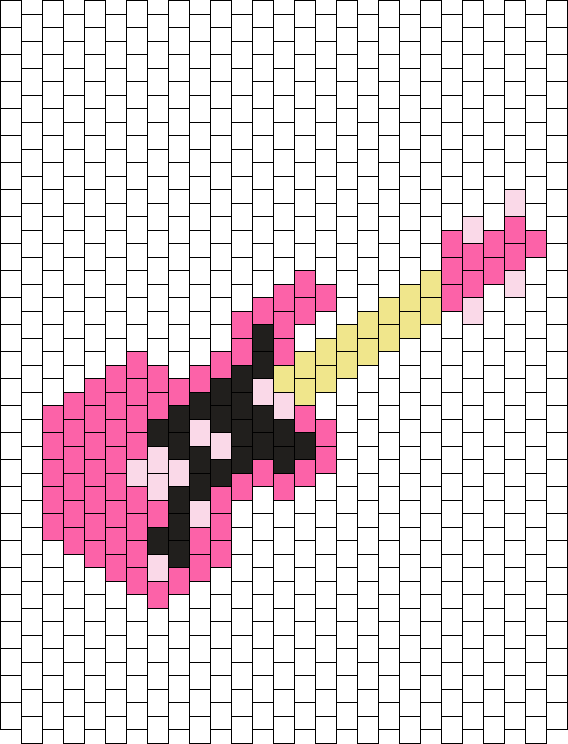 Pink guitar charm