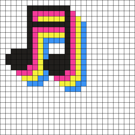 Cool pride pansexual music note