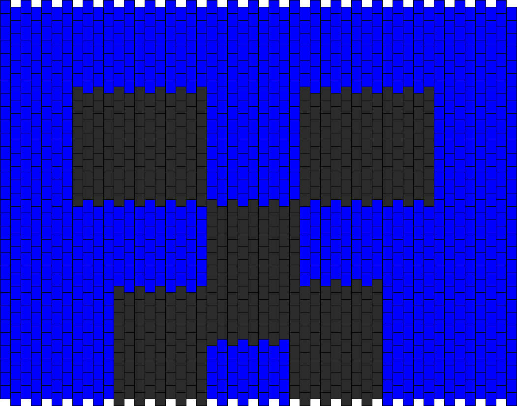 Minecraft Creeper Blue Bag Panel