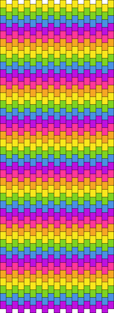 Rainbow Checker Bag Side Panel