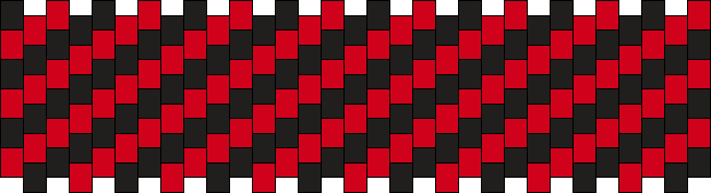 Black Red vertical stripe Cuff